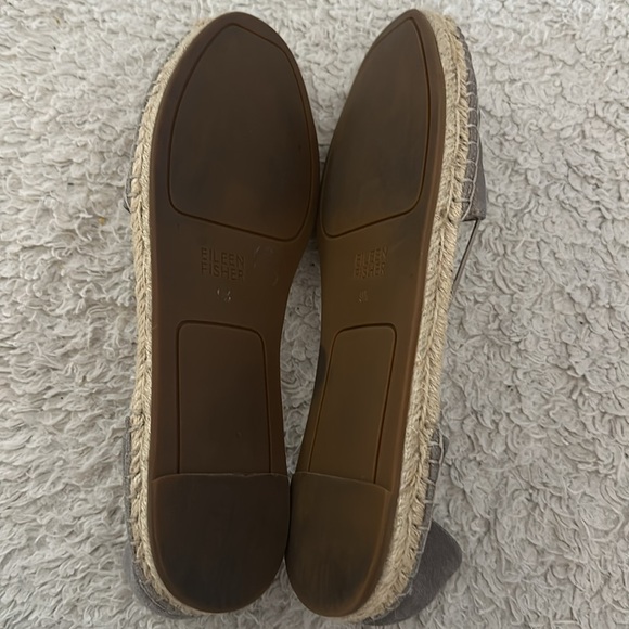 Eileen Fisher metallic strappy espadrilles 9.5 - Picture 3 of 4